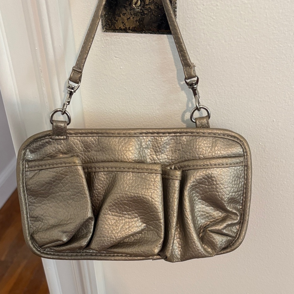 Elegant Metallic wristlet for night out